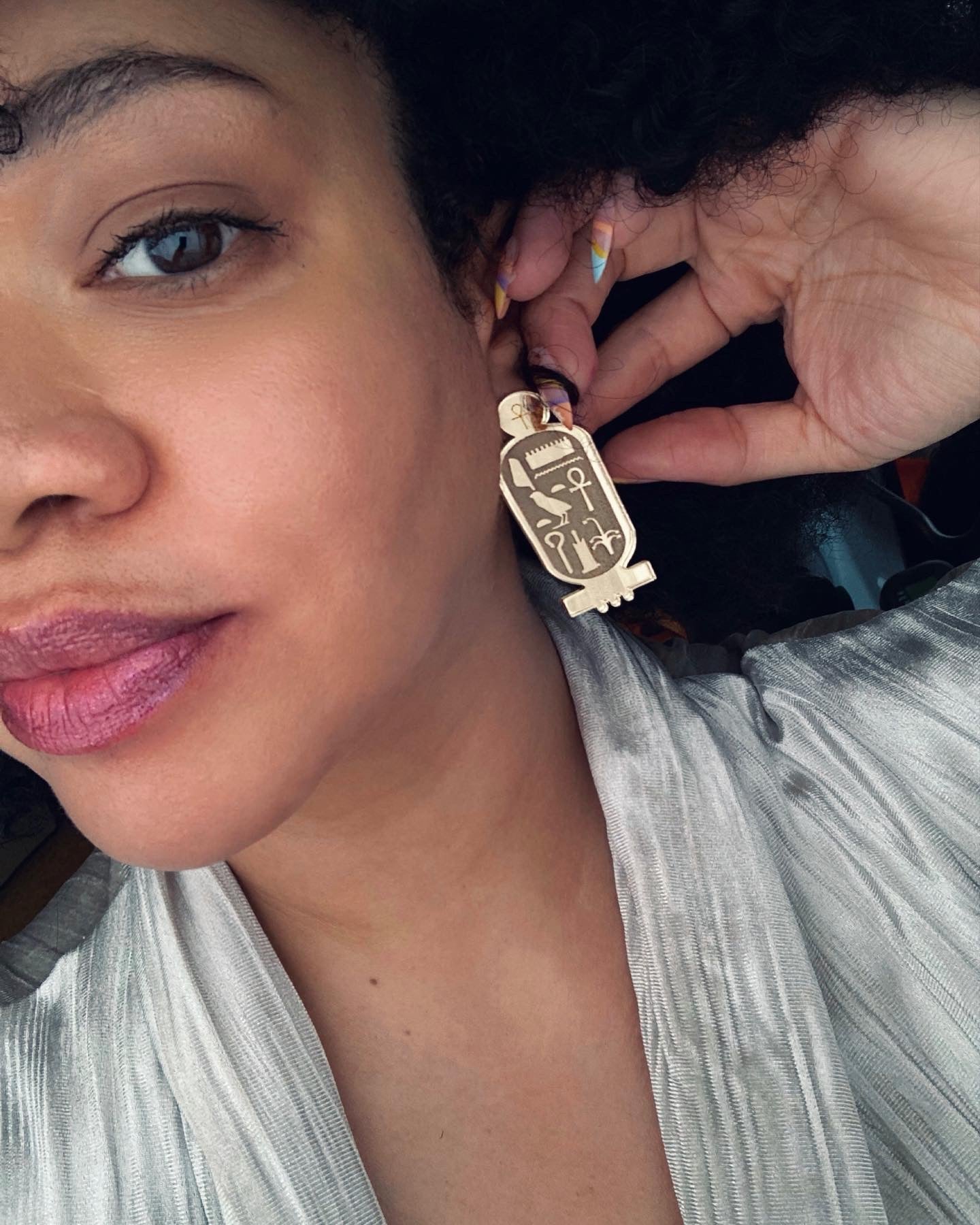 King Tut Cartouche studs or Pin